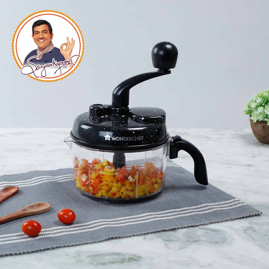 キッチン家電 Wonder chef DRY FOOD MAKER KEFA80 Wonderchef Turbo Chopper with Atta Kneader | 6-in-1 food processor