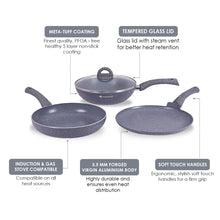 Load image into Gallery viewer, Wonderchef Granite Non-stick Cookware Set (4 Pc)