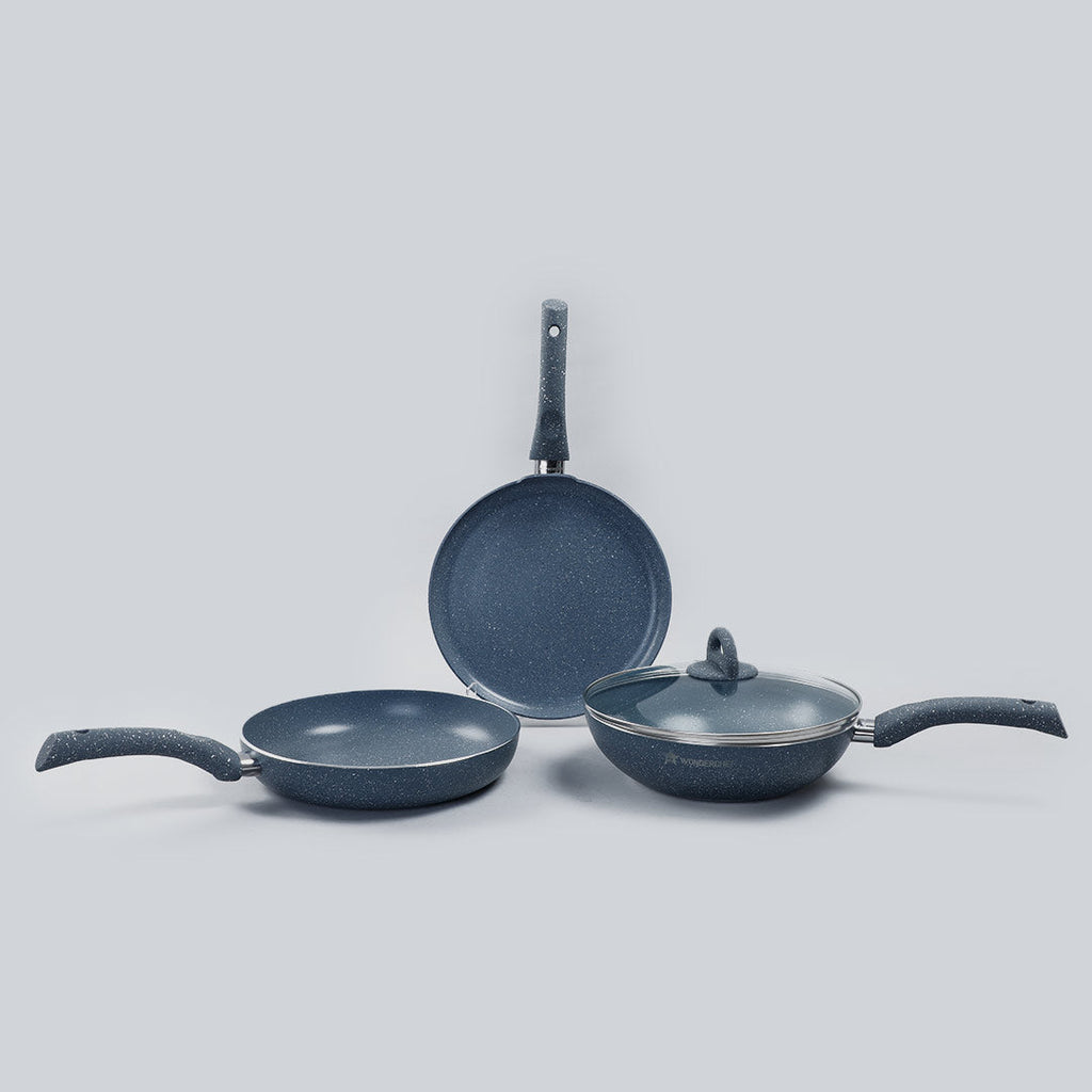 Wonderchef Granite Non-stick Cookware Set (4 Pc)