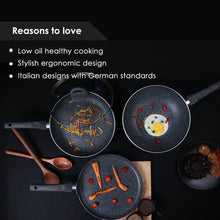 Load image into Gallery viewer, Wonderchef Granite Non-stick Cookware Set (4 Pc)