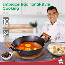 Load image into Gallery viewer, Wonderchef Ferro Light Cast Iron Kadhai (24 cm, 2.3L)