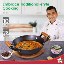 Load image into Gallery viewer, Wonderchef Ferro Light Cast Iron Kadhai (28 cm, 3.2L)