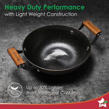 Load image into Gallery viewer, Wonderchef Ferro Light Cast Iron Kadhai (28 cm, 3.2L)