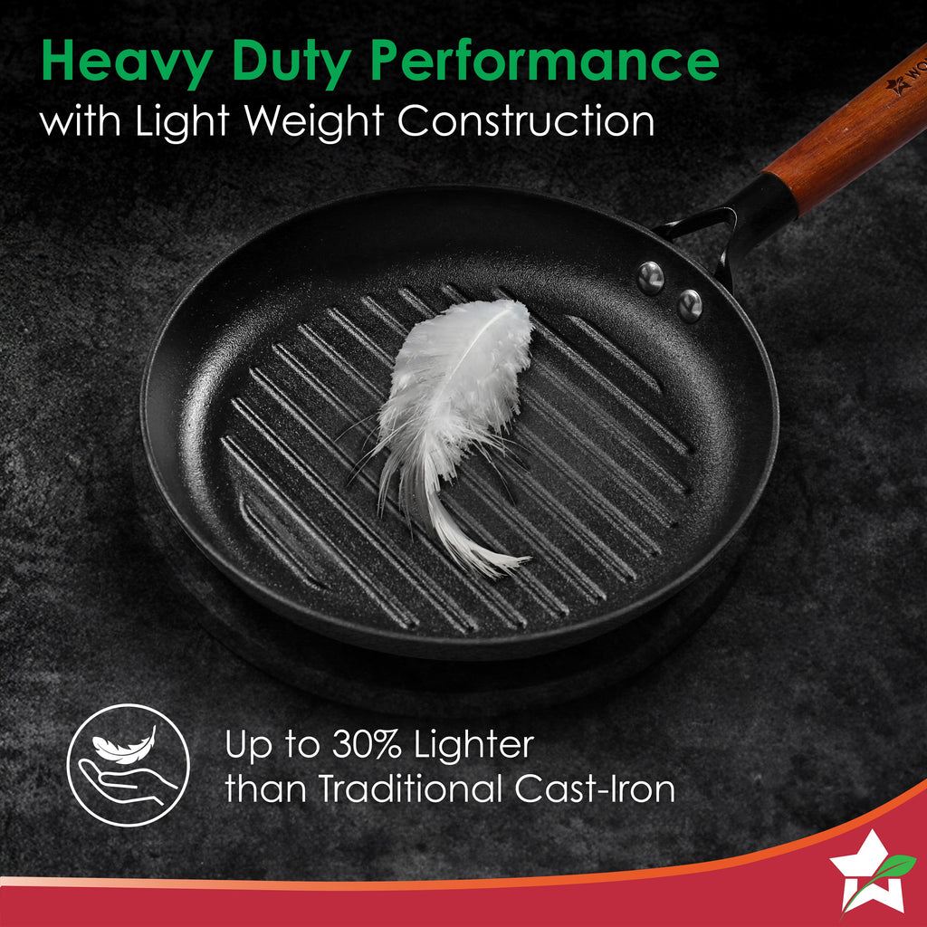 Wonderchef Ferro Light Cast Iron Grill Pan (24 cm)