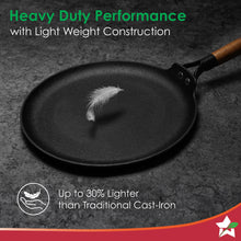 Load image into Gallery viewer, Wonderchef Ferro Light Cast Iron Flat Skillet Dosa Tawa, Crepe Pan (28 cm)