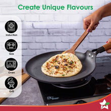 Load image into Gallery viewer, Wonderchef Ferro Light Cast Iron Flat Skillet Dosa Tawa, Crepe Pan (28 cm)