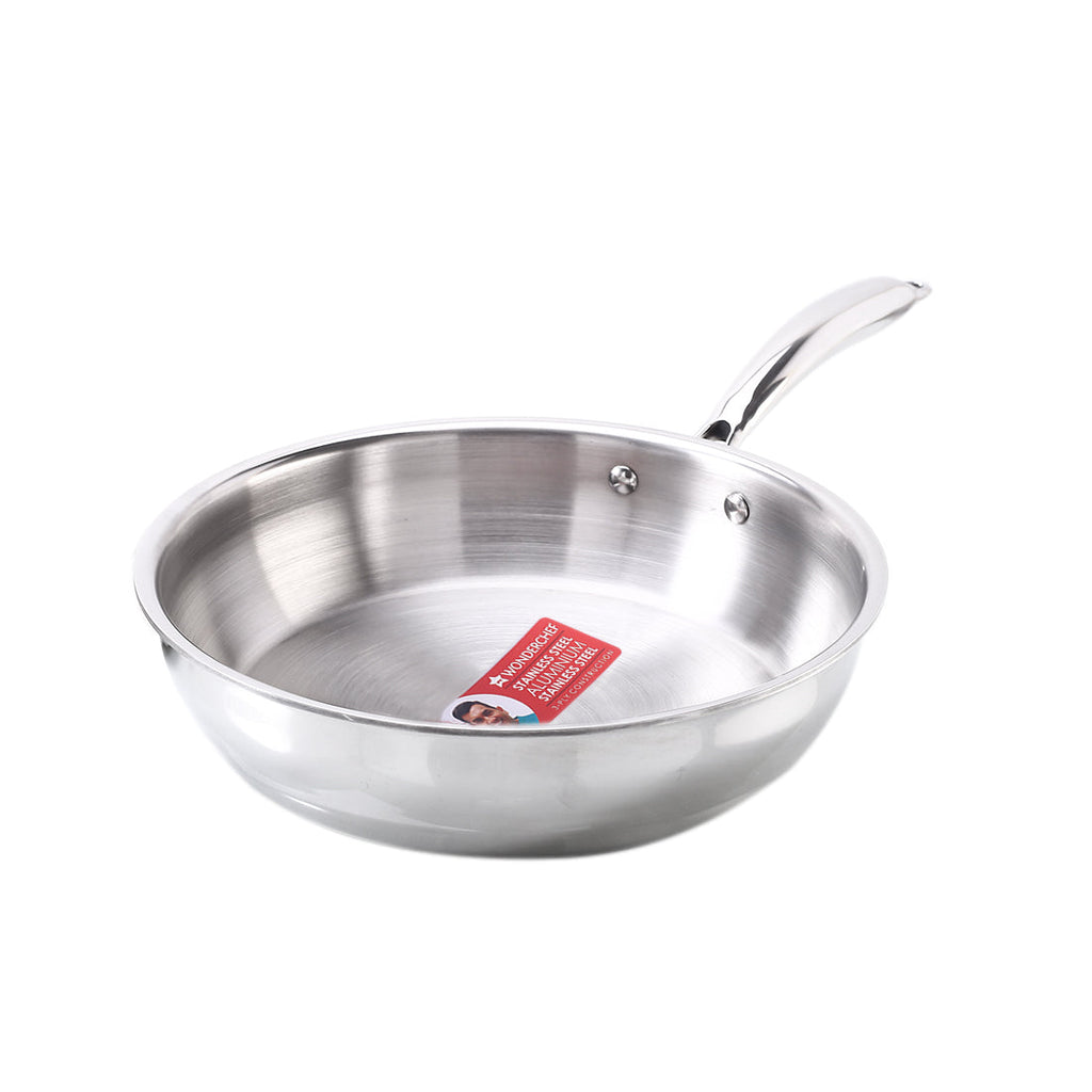 Wonderchef Nigella Tri-Ply Fry Pan (24 cm, 2L)