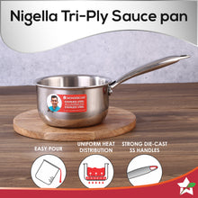 Load image into Gallery viewer, Wonderchef Nigella Tri-Ply Sauce or Milk Pan (16 cm, 1.5L)