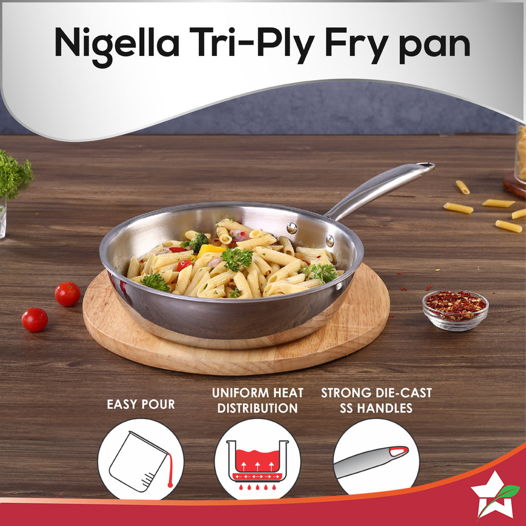 Wonderchef Nigella Tri-Ply Fry Pan (20 cm, 1.1L)