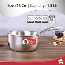 Load image into Gallery viewer, Wonderchef Nigella Tri-Ply Sauce or Milk Pan (16 cm, 1.5L)