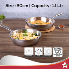 Load image into Gallery viewer, Wonderchef Nigella Tri-Ply Fry Pan (20 cm, 1.1L)