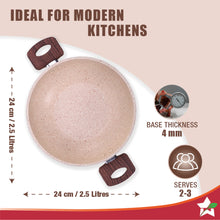 Load image into Gallery viewer, Wonderchef Duralife Die-Cast Kadhai with Lid (24 cm)