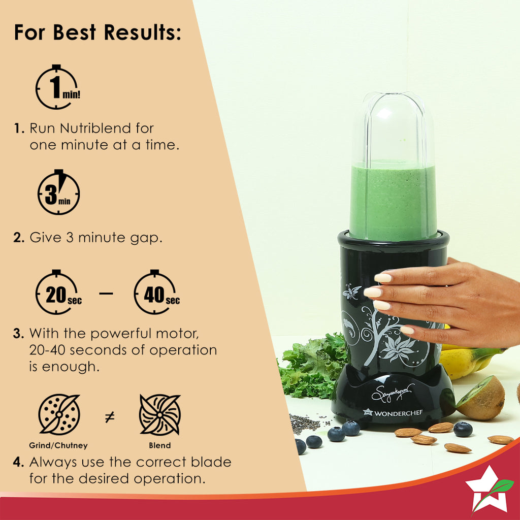 Wonderchef Nutri-blend 500W Juicer, Mixer & Blender