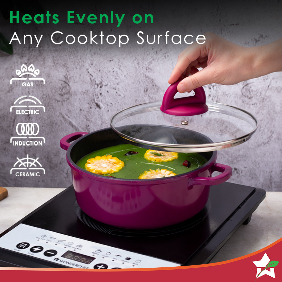 Cooking Set Wonder Wonderchef Ceramide Casserole Set | Non Stick Cookware Set Online ...